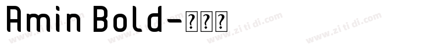Amin Bold字体转换